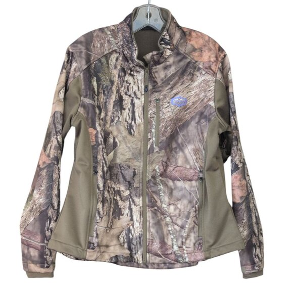 Yukon Gear Jacket Women's size Large  Camouflage Full zip Outdoor/Hunting Fleece - Picture 1 of 7
